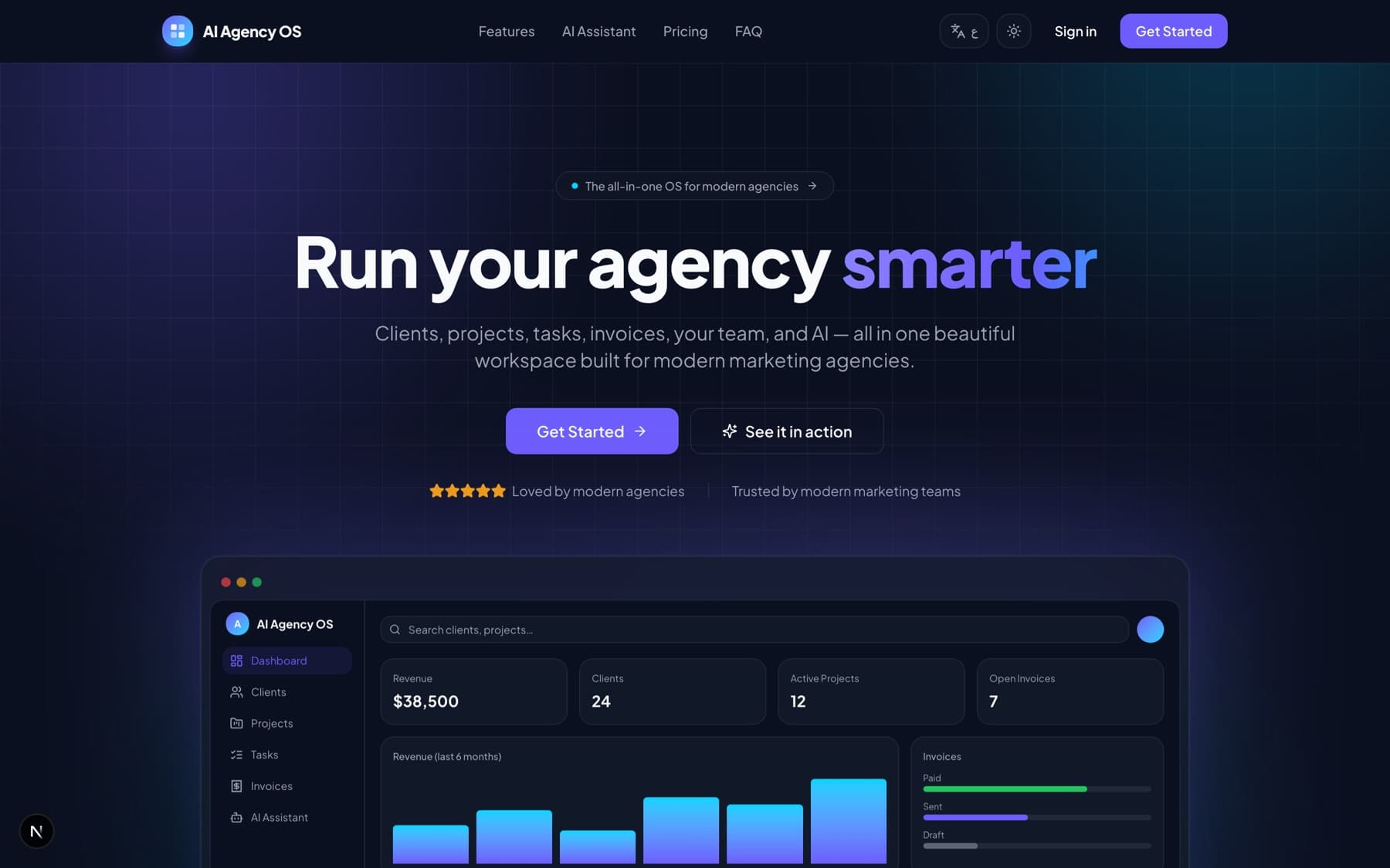 AI Agency OS — نظام تشغيل وكالات التسويق